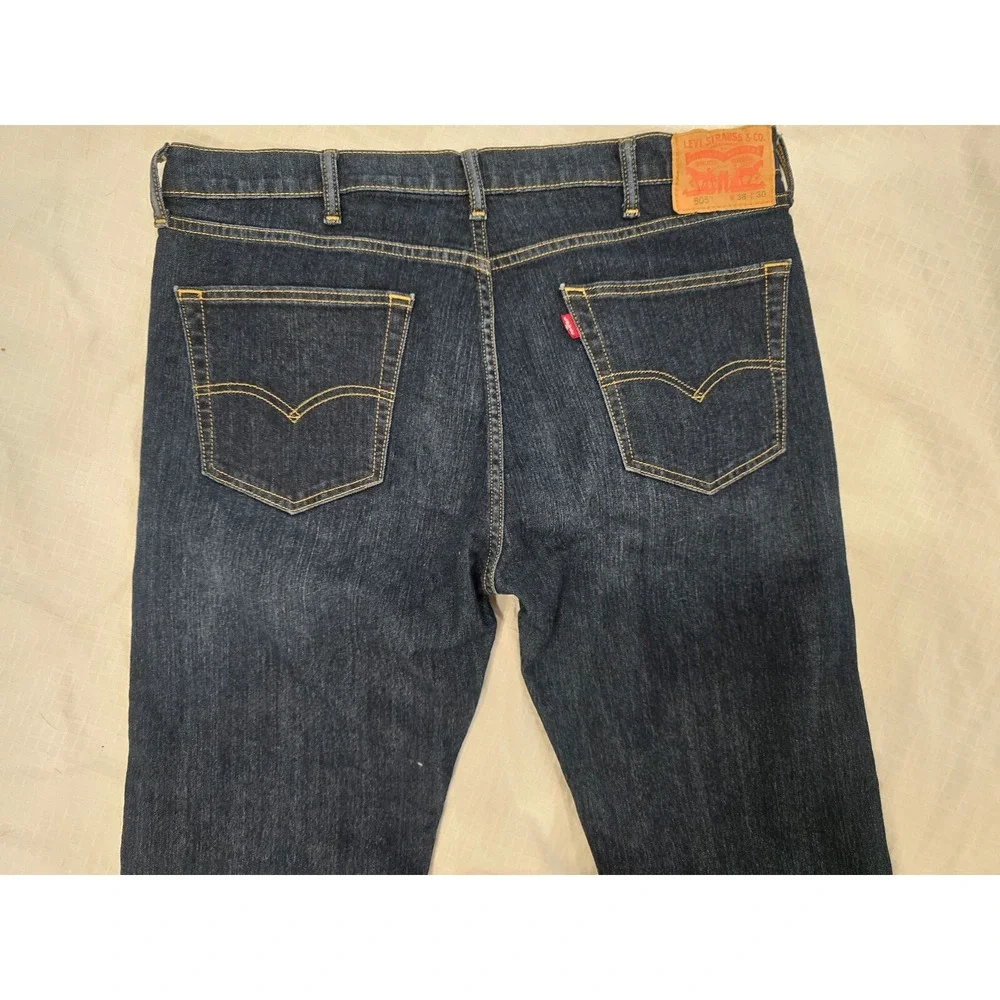 Levi's 505 jeans - Regular fit Straight Leg -Men's  38x30 dark wash‎